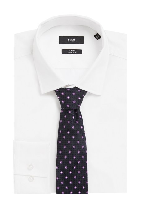 Stropdas in een jacquard van zijde