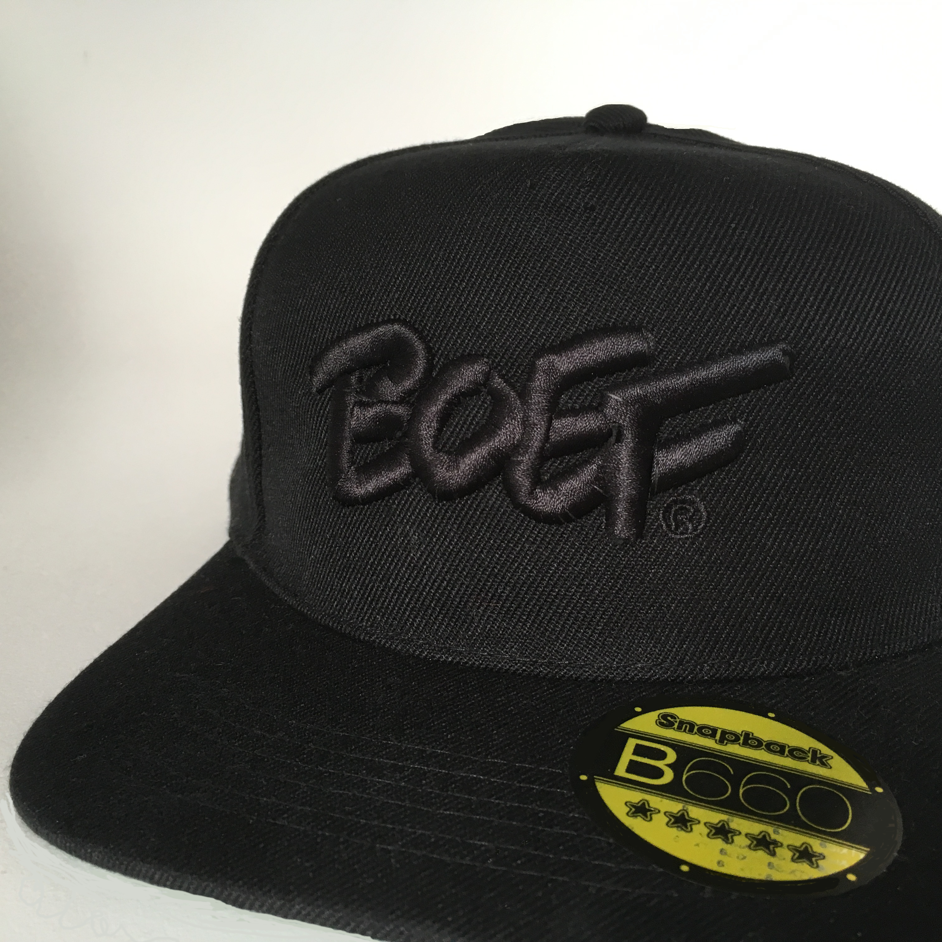 BOEF CAP BLACK on BLACK