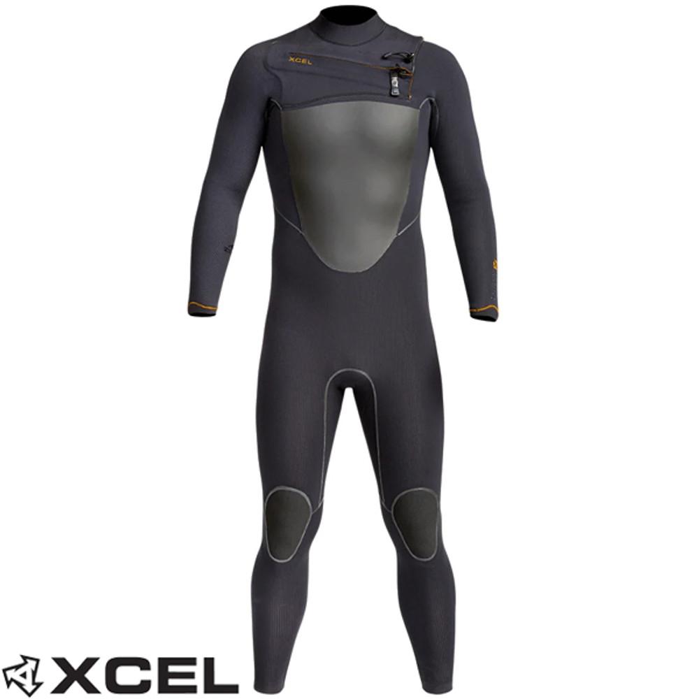 XCEL | Drylock-X Wetsuit Steamer 4:3mm | Chest Zip | Black | Xcel Wetsuits | Best Surfing Wetsuit | Newest Release