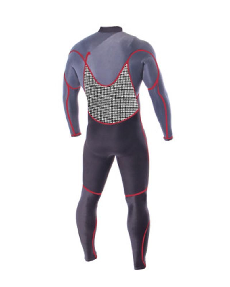 Ocean and Earth Double Black Steamer 4:3mm | Chest Zip | Black