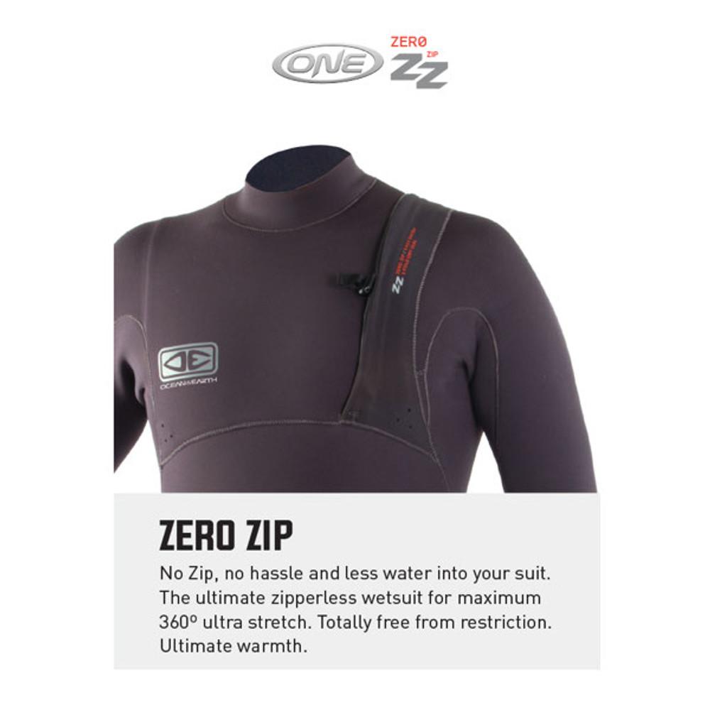 Ocean and Earth Zero Zip Steamer 3:2mm | Full Surfing Wetsuit | Mens