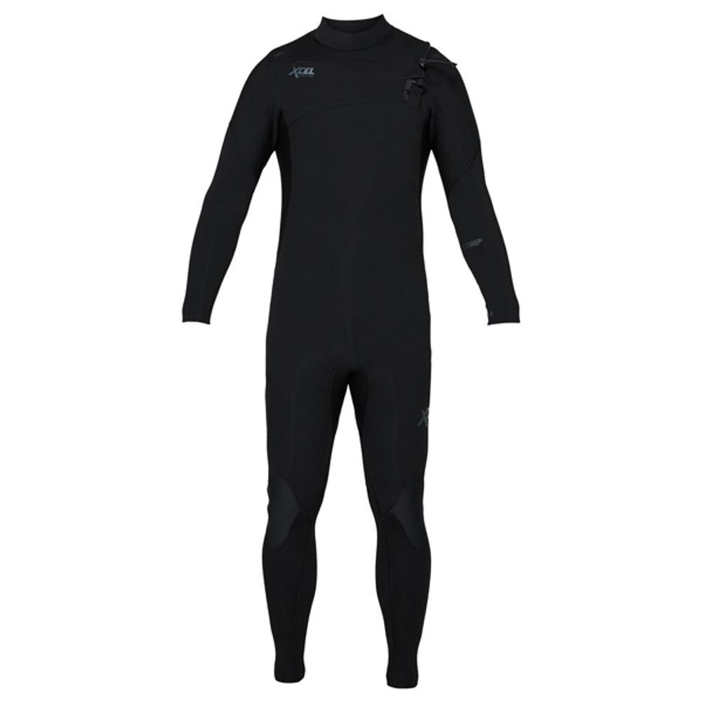 Xcel Comp Steamer 3:2mm | X2 Chest Zip | Jet Black | Full Surfing Wetsuit | Clearence