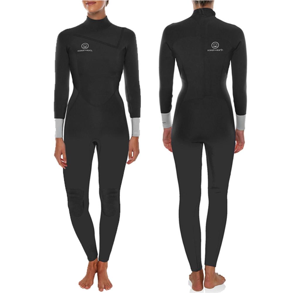 Ocean and Earth Ladies Full Surfing Wetsuit | Womens Steamer | 4:3mm Chest Zip |