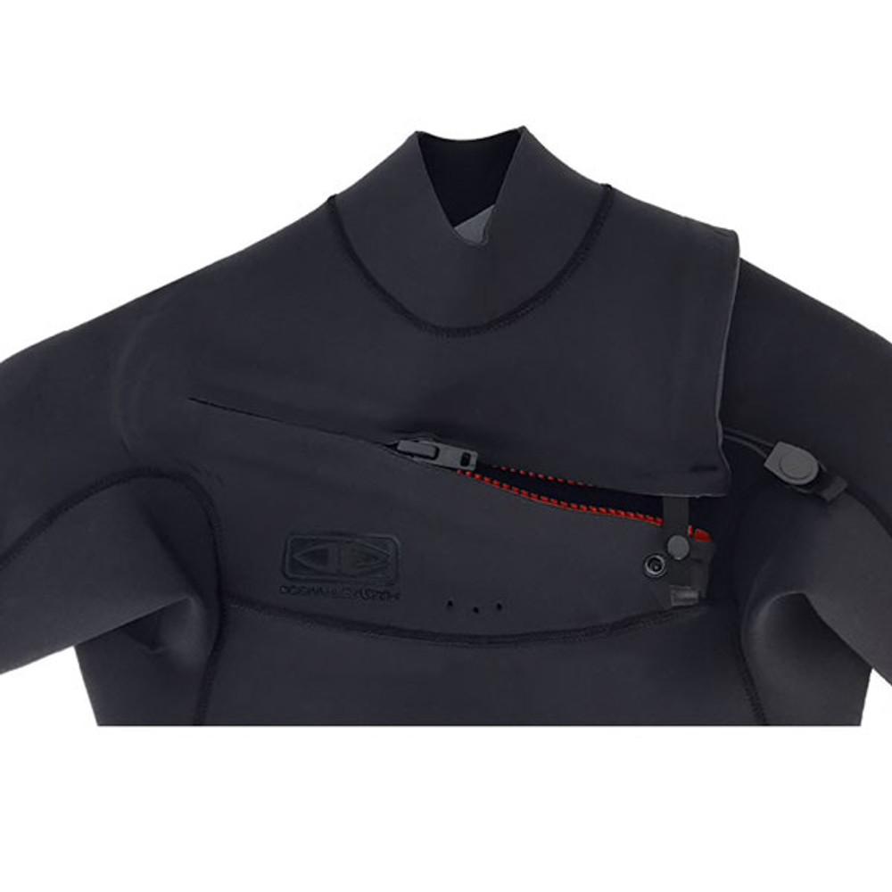 Double Black Wetsuit Steamer 3:2mm | Chest Zip | Ocean and Earth | Full Surfing Wettie