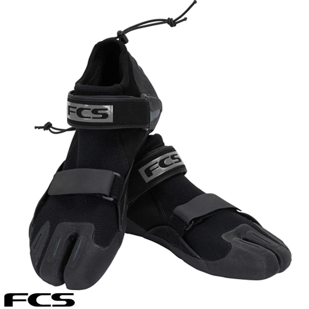 FCS SP2 Split Toe Reef Boot 1.5mm | Black | Wetsuit Boots | Cool Water Surfing Equipment