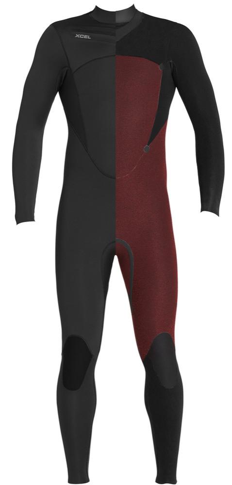 Xcel Comp Steamer 3:2mm | X2 Chest Zip | Jet Black | Full Surfing Wetsuit | Clearence