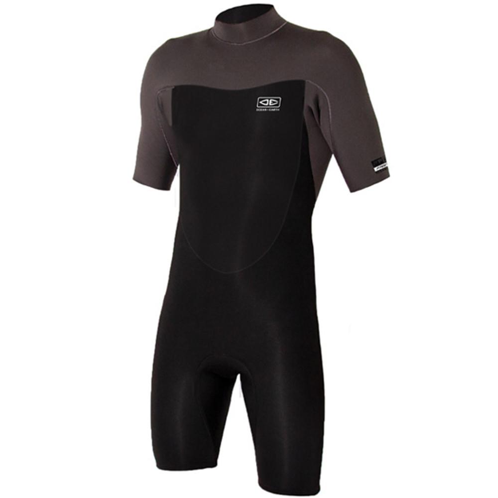 Free Flex Short Sleeve 2mm Spring Suit | Mens | Ocean and Earth | Back Zip | Springy | Surfing Wetsuit