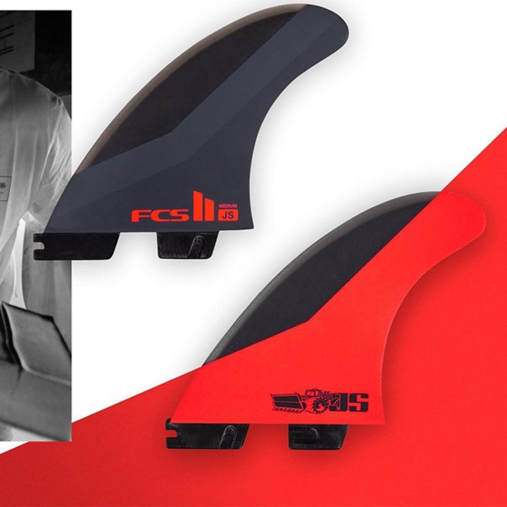 FCSII JS Large | Jason Stevenson Surfboard Shaper Fin Template | Thruster 3 Fin Set | Performance Core |