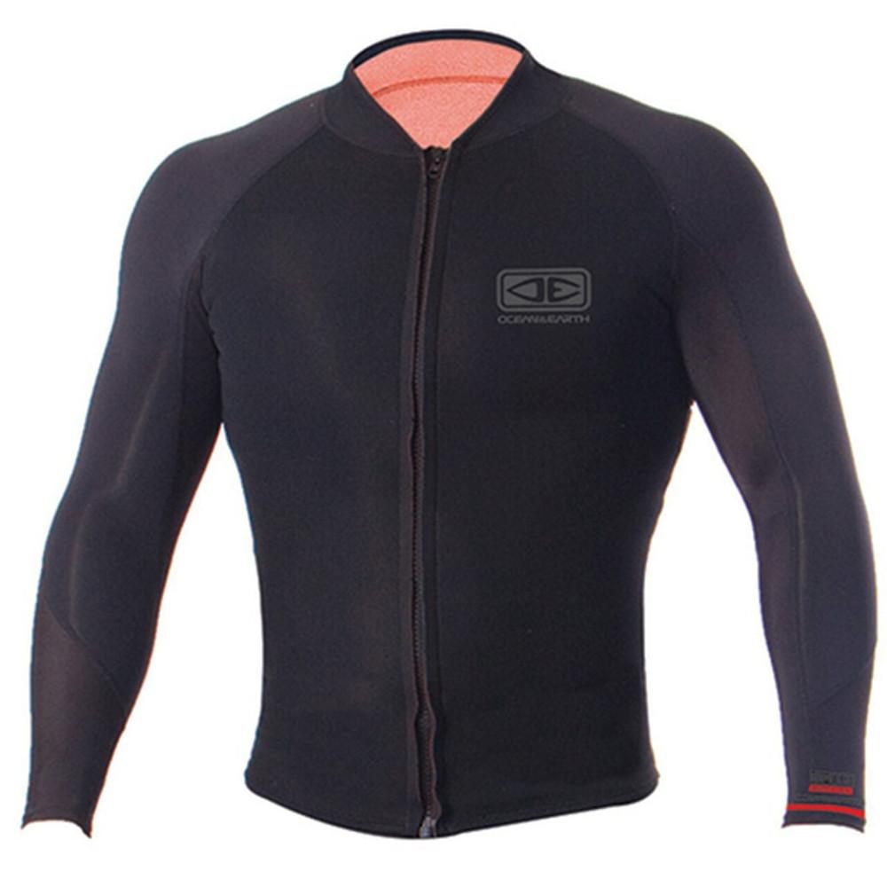Supa-Flex Paddle Front Zip Long Sleeve Wetsuit Vest 1.5mm | Black | Surfing Top