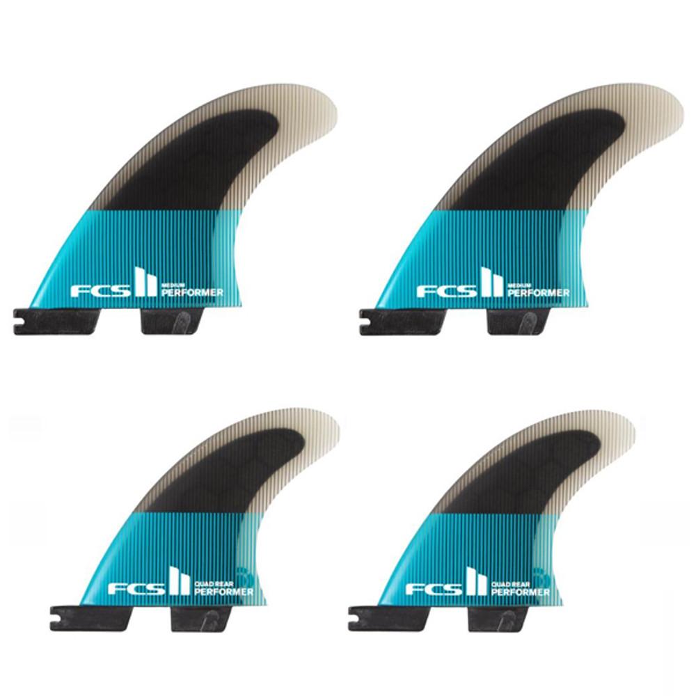 FCSII Performer Quad 4 Fin Set | Performance Core | Best All Round Balanced Fin