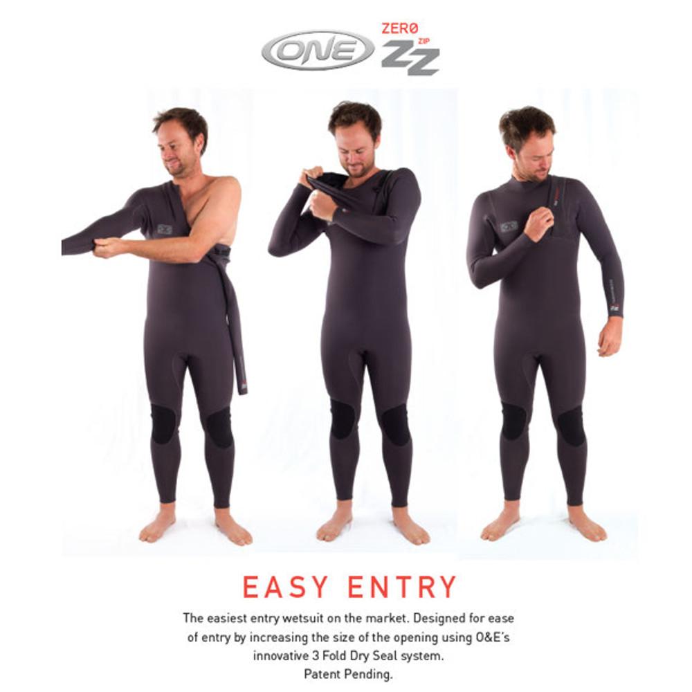 Ocean and Earth Zero Zip Steamer 4:3mm | Full Surfing Wetsuit | Mens