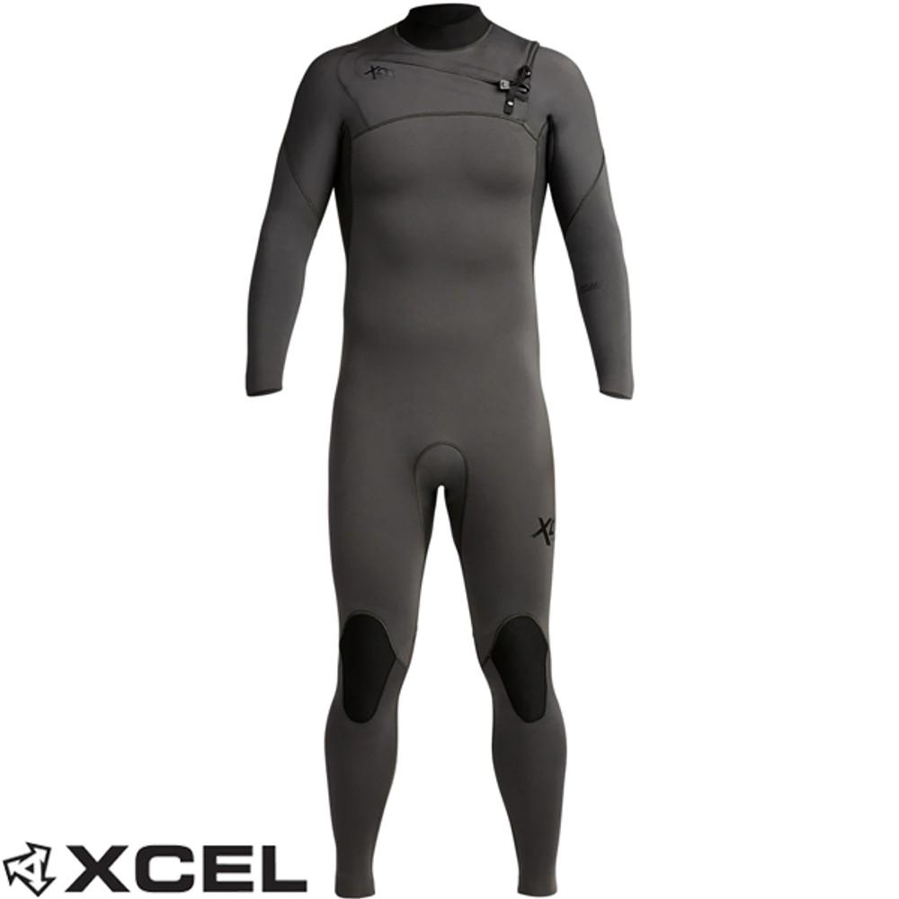 XCEL Comp Wetsuit Steamer 2mm | Chest Zip | All Jet Black | Xcel Surfing Wetsuits