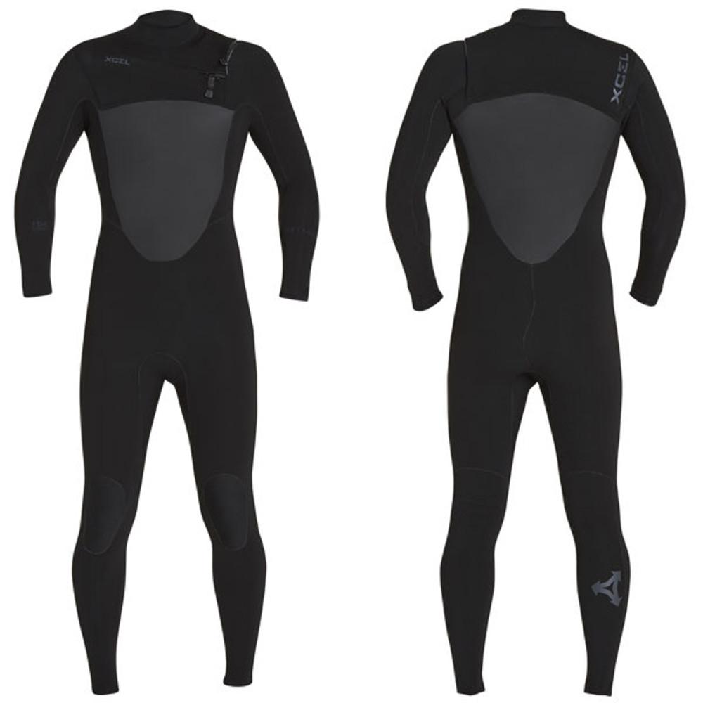 Xcel Drylock TDC Steamer 3:2mm | Chest Zip | Black / Gel Logo | Clearance