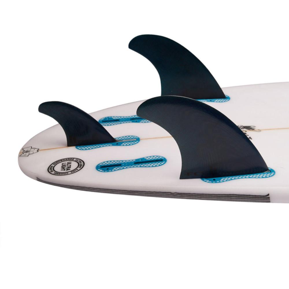 FCS 2 Power Twin + Stabiliser (3) Fin Set | Performance Glass | Push Harder Thru Turns
