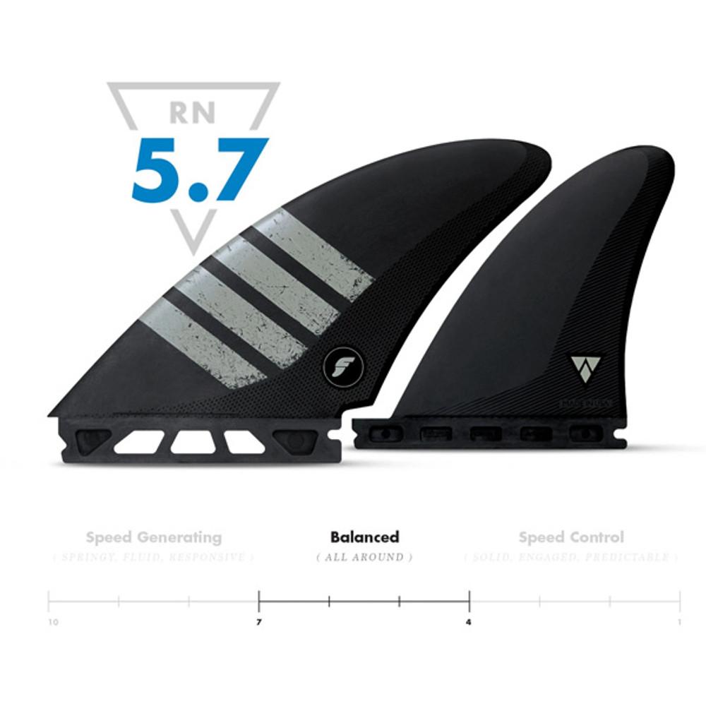 Controller Alpha | Quad (4) Fin Set | Futures Fins | Great For Retro and Fish Surfboards