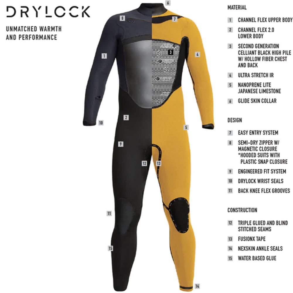 XCEL | Drylock Wetsuit 3:2mm | Chest Zip | Black | XCEL Australia | Surfing Wetsuits | Steamer | Newest Release | Low Stock