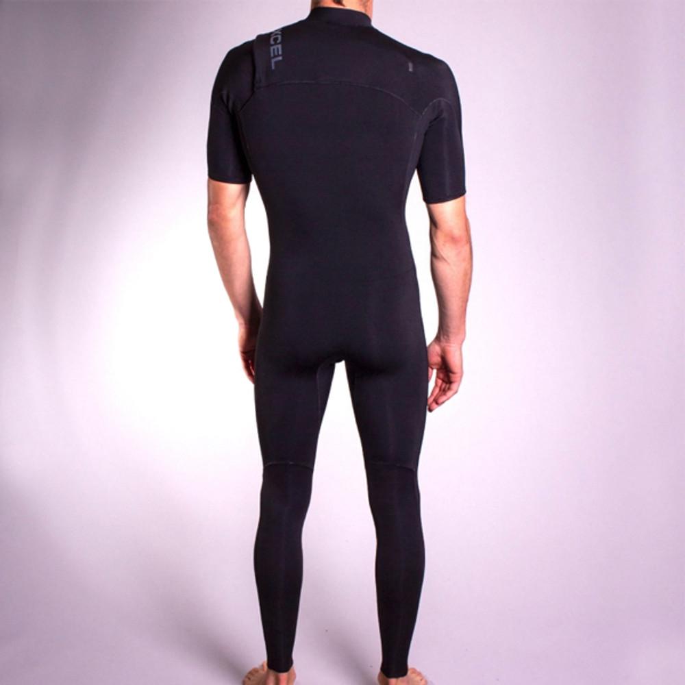 XCEL Comp X Short Sleeve Surfing Wetsuit 2mm | Chest Zip | Black