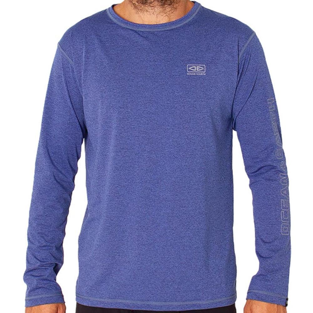 Ocean and Earth | Surf Shirt | Navy Marle | Long Sleeve | Rash Vest | Loose Fit | Beach and Water Activities