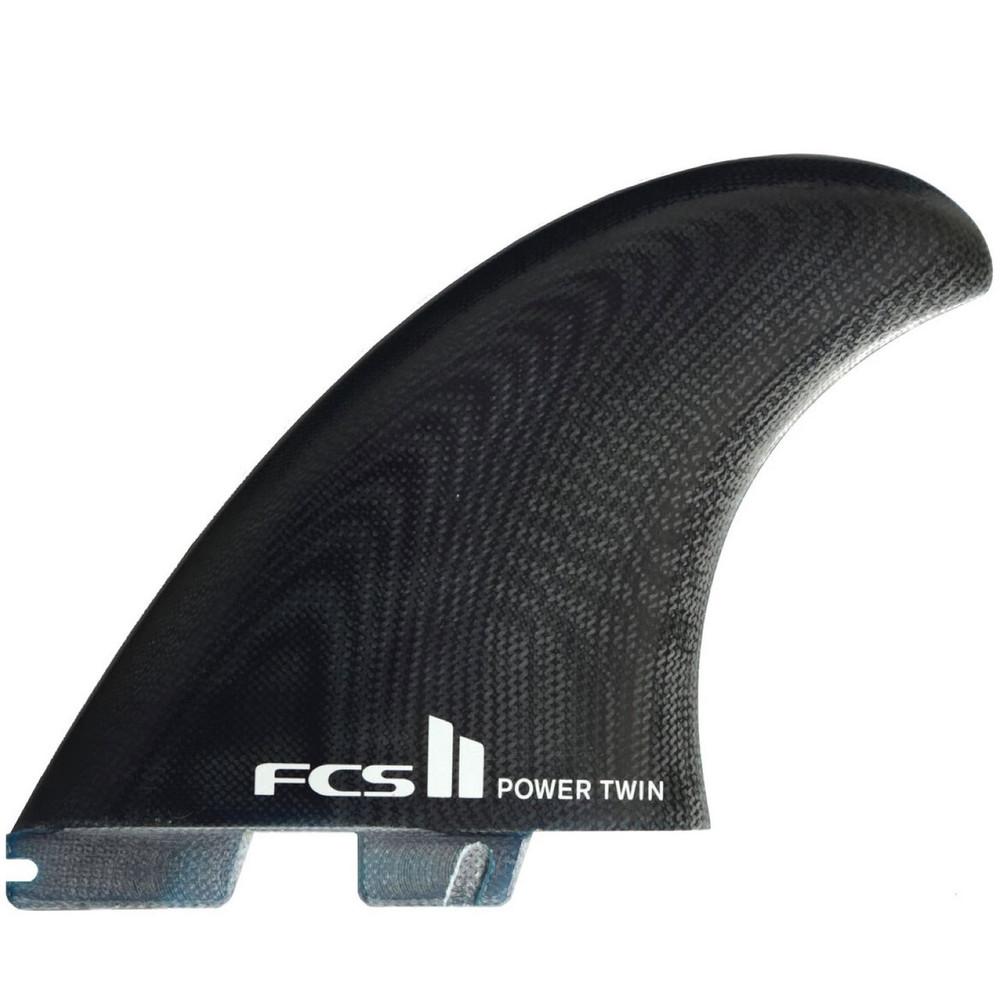 FCS 2 Power Twin + Stabiliser (3) Fin Set | Performance Glass | Push Harder Thru Turns