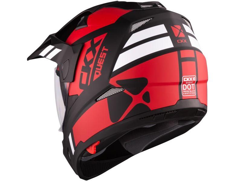 CKX Quest RSV dual sports Helmet, Summer Flash - Without Goggle