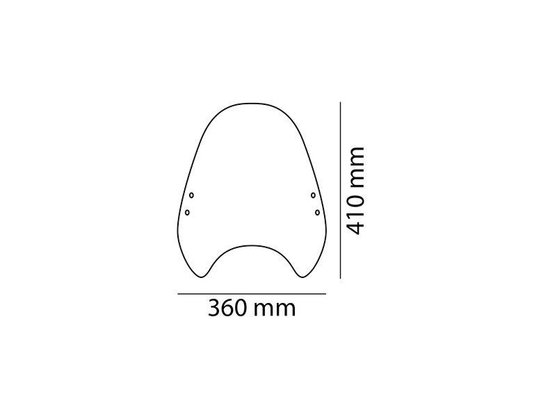 Puig Custom II Windshield Fits Honda